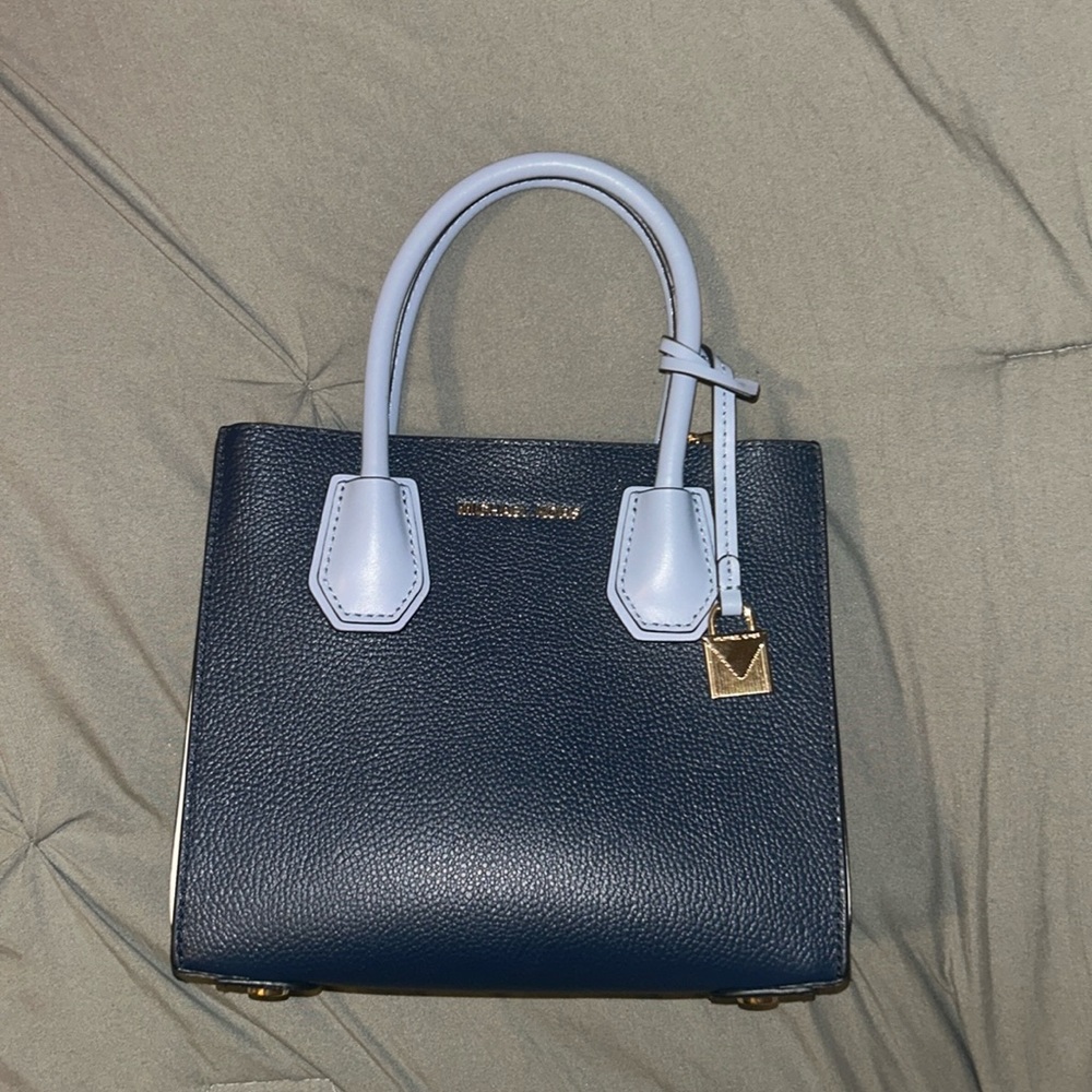 Authentic Michael Kors Mercer Handbag Tote - Blue